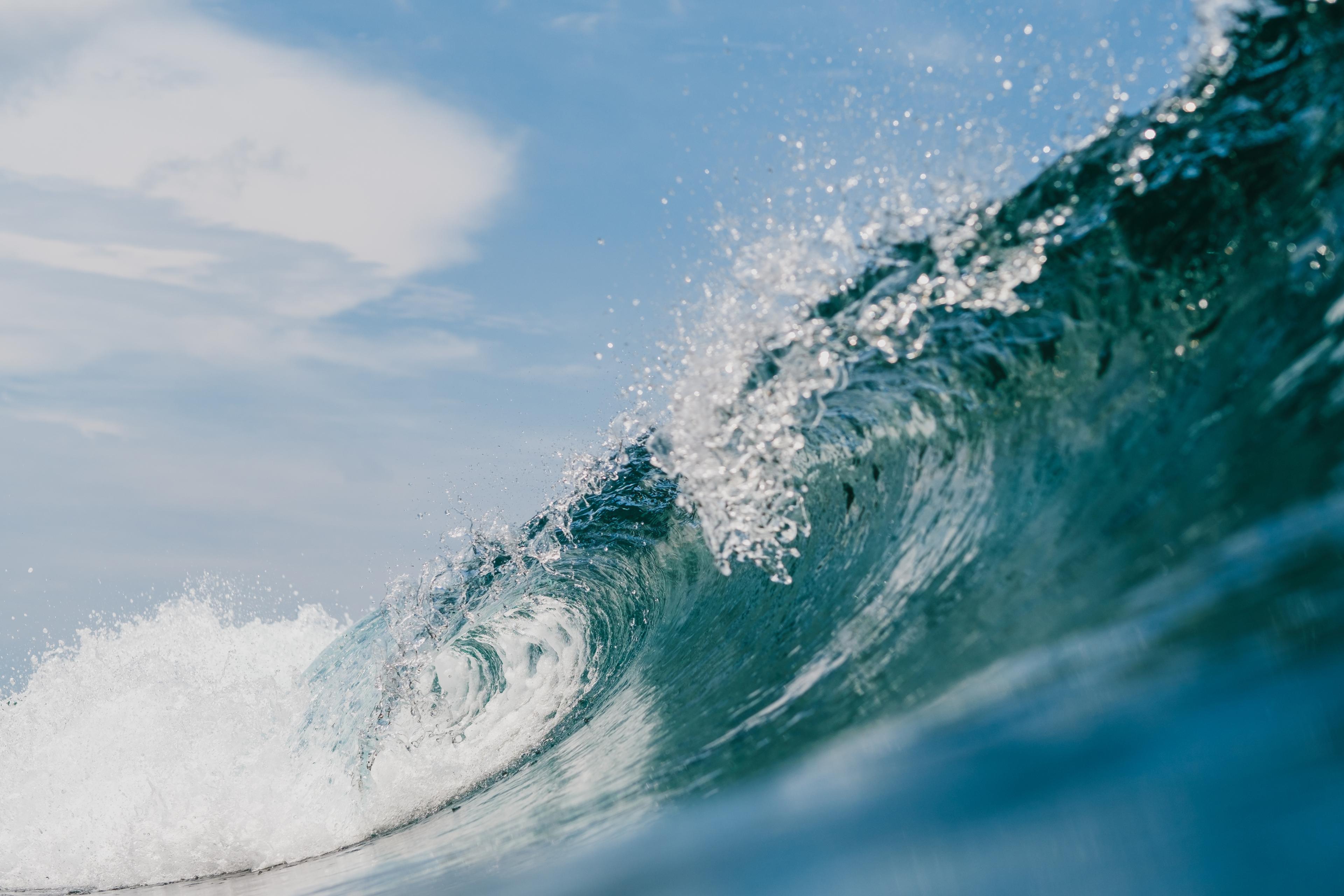 Wave curling on the About page